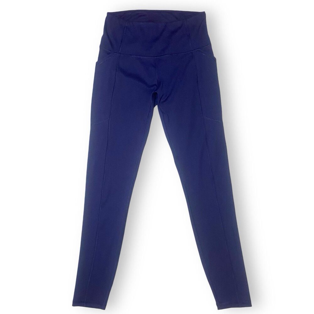 Juicy Couture Sport Women's Summer Navy Leggings with Side Pockets Size S w/Logo
